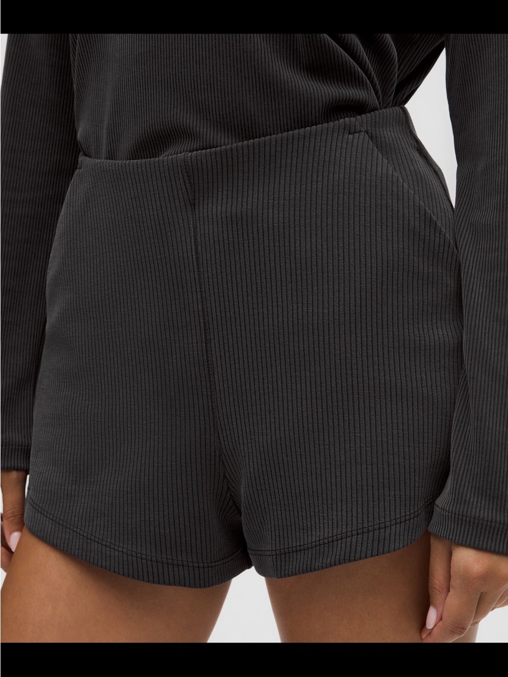 Lululemon rubbed softstreme high rise short 2”